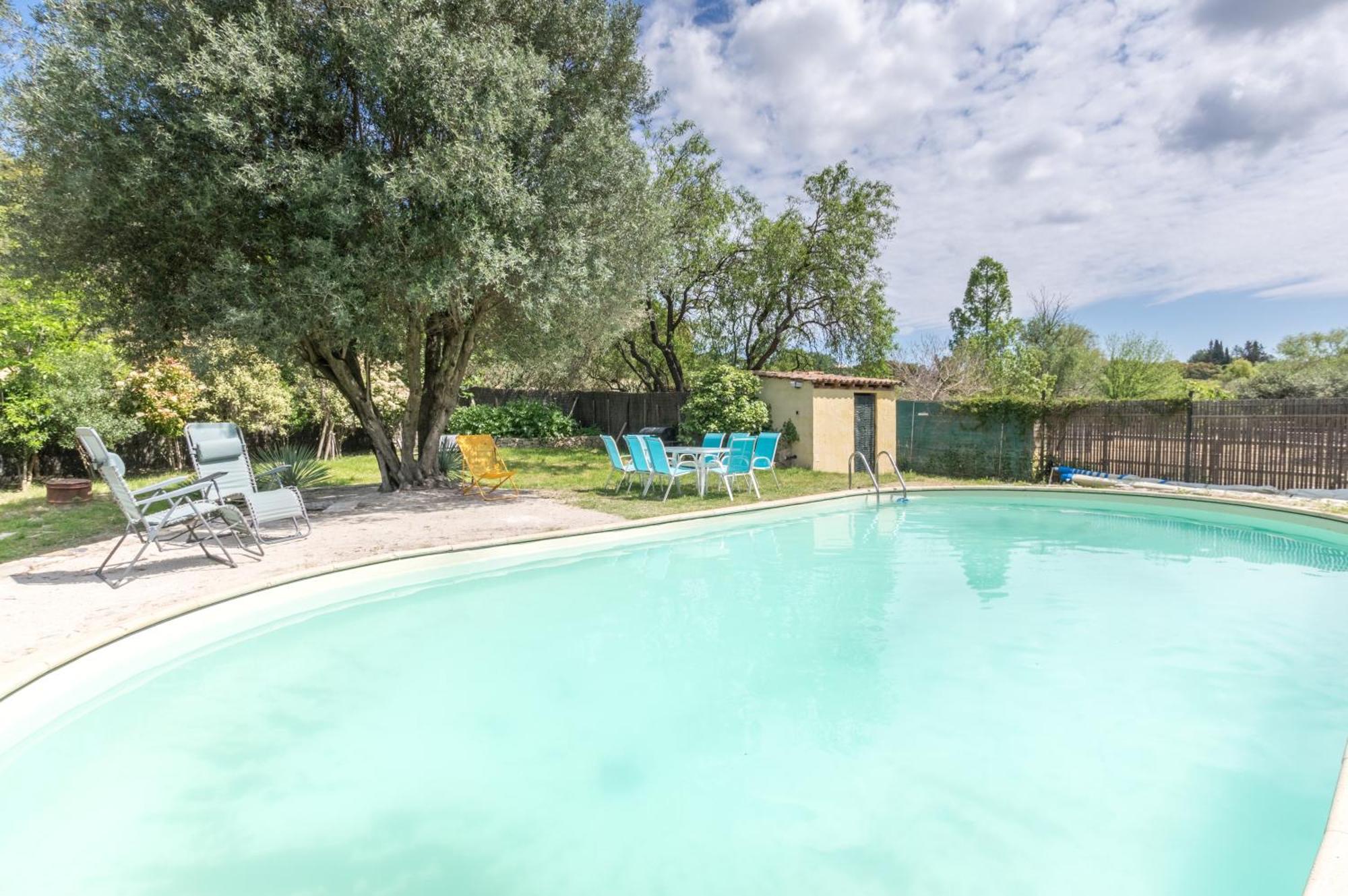 Maison Avec Piscine Location De Vacances Ferme Pedagogique Du Dolmen Le Pouget Экстерьер фото